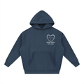 Navy Hoodie w/ White Design